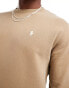 Фото #3 товара Polo Ralph Lauren icon logo loopback terry sweatshirt in khaki tan