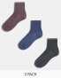 Фото #1 товара Pieces 3 pack glitter socks in winter mix