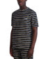 Men's Slim-Fit Textured Stripe Pocket T-Shirt