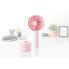 Фото #10 товара Вентилятор Unold Breezy Swing - Household blade fan - Pink - Table - 120° - Buttons - Battery