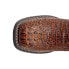 Фото #4 товара Мужские ботинки Ferrini Stampede Крокодил Квадратный Нос Ботфорты Синие, Коричневые Casual 4049