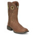Фото #2 товара Justin Boots Bowline 11 Inch Square Toe Cowboy Mens Brown Casual Boots SE7521