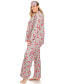 Фото #4 товара Пижама White Mark plus Size 3-Piece Pajama Set