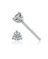 ფოტო #3 პროდუქტის Gv Sterling Silver Cubic Zirconia Solitaire Stud Earrings