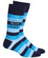 ფოტო #1 პროდუქტის Men's 'World's Best Dad' Crew Socks, Created for Macy's