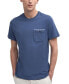 Фото #1 товара Men's Tayside Tartan-Trimmed Pocket T-Shirt