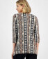 Women's Printed 3/4-Sleeve Swing Top, Created for Macy's