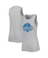 Women's Gray Miami Marlins Tri-Blend Tank Top