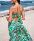 ფოტო #2 პროდუქტის Women's Abstract Print Twisted Cami Beach Dress