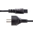 Фото #3 товара StarTech.com 3m (10ft) Laptop Power Cord - EU Schuko to C5 - 2.5A 250V - 18AWG - Notebook / Laptop Replacement AC Cord - Power Brick Cord - Laptop Charger Cable - Clover Leaf/Mickey Mouse Power Cord - 3 m - CEE7/7 - C5 coupler - H03VV-F - 250 V - 2.5 A