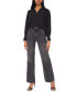 ფოტო #3 პროდუქტის Women's Shirred Long-Sleeve Button-Cuff Blouse