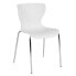 Фото #4 товара Lowell Contemporary Design White Plastic Stack Chair