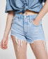 Фото #7 товара Women's 501 Button Fly Cotton High-Rise Denim Shorts