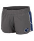 ფოტო #3 პროდუქტის Women's Gray Penn State Nittany Lions Pull The Switch Running Shorts