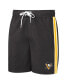 Men's Black and Gold Pittsburgh Penguins Sand Beach Swim Shorts