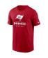 Фото #2 товара Men's Red Tampa Bay Buccaneers Sideline Performance T-shirt