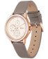 Women's Skyhook Multi Taupe Leather Strap Watch 38mm