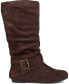 Women's Wide Calf Shelley Buckles Boots