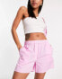 Only elasticated waist boxer shorts in bubblegum pink