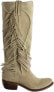 Junk Gypsy Texas Tumbleweed Fringe Round Toe Zippered Cowboy Womens Beige Casua