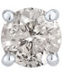 ფოტო #2 პროდუქტის Men's Single Diamond Stud Earring (1/2 ct. t.w.)