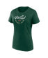 ფოტო #4 პროდუქტის Women's Green, Cream Minnesota Wild Long and Short Sleeve Two-Pack T-shirt Set