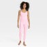 Women's Rib Full Length Bodysuit - All In Motion Pink XL