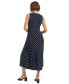 Women's Sleeveless Printed Midi Dress