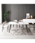 Porcelain Dining Table White 70"