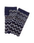 Forte Cashmere Zigzag Cashmere Texting Gloves Women's Blue