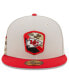 ფოტო #2 პროდუქტის Men's Stone, Red Kansas City Chiefs 2023 Salute To Service 59FIFTY Fitted Hat