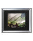 Фото #1 товара Pierre Leclerc Forest Sunlight Matted Framed Art - 27" x 33"
