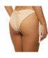 Фото #2 товара Women's Crinkle Lurex Reversible Scrunch Tie Side Bikini Bottom
