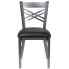Фото #2 товара Hercules Series Clear Coated ''X''Restaurant Chair
