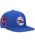 Men's Royal Philadelphia 76ers Hardwood Classics All Love Snapback Hat