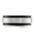 Stainless Steel Black IP-plated with Scratch Finish Band Ring