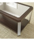 Фото #2 товара Steve Silver Truman 22" Wide Mirrored Top and Wood End Table