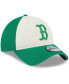 Фото #4 товара Men's White, Green Boston Red Sox 2024 St. Patrick's Day 9TWENTY Adjustable Hat