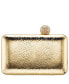 Embossed Snake Minaudiere with Crystal Clasp