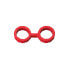 Japanese Handcuffs for Bondage Premium Silicone Size S Red