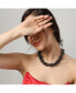 ფოტო #3 პროდუქტის Women's Silver Cluster Collar Necklace
