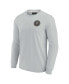 Фото #2 товара Men's and Women's Gray Inter Miami CF Super Soft Long Sleeve T-shirt