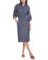 Фото #1 товара Lafayette 148 New York Pocket Shirtdress Women's Blue M