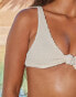 Фото #4 товара Moda Minx X Sophie Piper scrunch knot front bikini top in cream