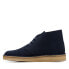 Фото #9 товара Clarks Desert Coal 26169997 Mens Blue Suede Lace Up Chukkas Boots
