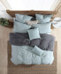Фото #5 товара Ultra Soft Valatie Cotton Garment Washed Dyed Reversible 3 Piece Duvet Cover Set, Full/Queen
