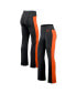 Фото #1 товара Women's Black Cincinnati Bengals Studio Fitted Flared Leggings