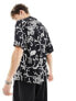 Фото #5 товара AllSaints Webs shirt in black print