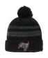 ფოტო #1 პროდუქტის Men's Black Tampa Bay Buccaneers Logo Dispatch Cuffed Knit Hat with Pom