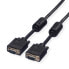 Фото #1 товара ROLINE HQ VGA Cable with Ferrite, HD15 M - HD15 M 15 m, 15 m, VGA (D-Sub), VGA (D-Sub), Male, Male, Black